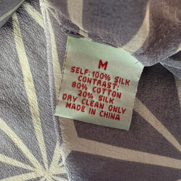 Geren Ford Silk Boho Blue Red Tunic Dress Womens Medium - Picture 6 of 6